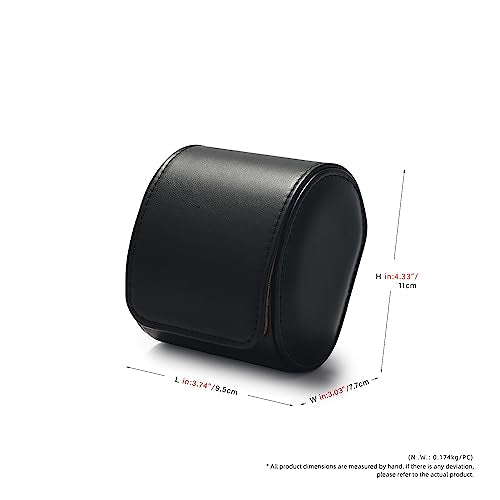 Single Watch Roll Travel Case Black