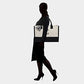 Embroidery Initial Canvas Tote Bag