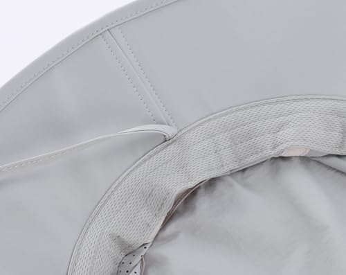 UPF 50+ Wide Brim Sun Hat for Men Women Foldable Beach Bucket Hat Summer Outdoor Fishing Hat UV Sun Protection Cap for Hiking Gardening Golf Light Grey