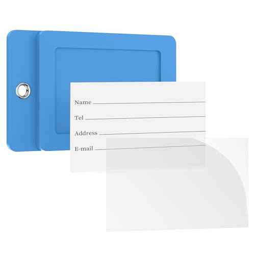 2 Pack Initial Luggage Tags for Suitcases Airplane Travel Essentials (2 Count)