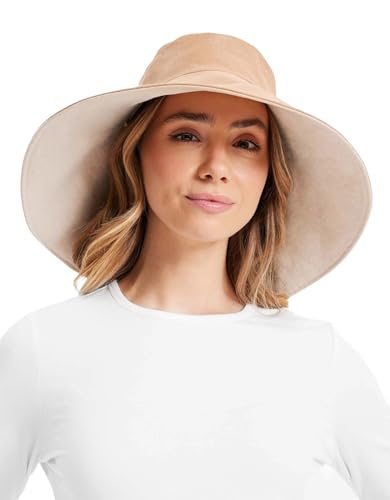 Women's Ultra Wide Cotton Linen Hat UPF 50+