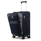 Softside Carry On Luggage 20" Expandable Suitcase with Wheels Blue