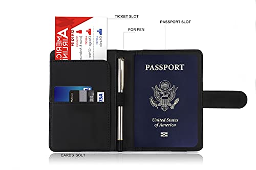 Premium Leather Passport Holder Covers Case