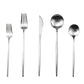 20-Piece 18/10 Stainless Steel Flatware Silverware, Luxury Dinnerware Set Travel Cutlery Tableware Include Knife Fork Spoon Service for 4,Healthy & Eco-Friendly Dishwasher Safe (Silver Matte) (4 Count)