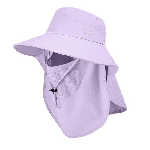 Sun Hat for Men Women with Neck Flap