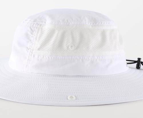 UPF50+ Mens Sun Hat Wide Brim Womens UV Protection Beach Bucket Hat Airy Fishing Hat Hiking Snap Up Cowboy Hat