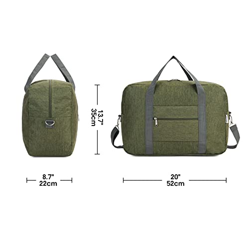 For United Airlines Foldable Carry on Bag 22x14x9 Travel Duffel Bag Packable luggage Duffle for Women and Men 40L