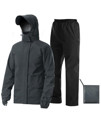 Rain Suit Waterproof Breathable Lightweight 2