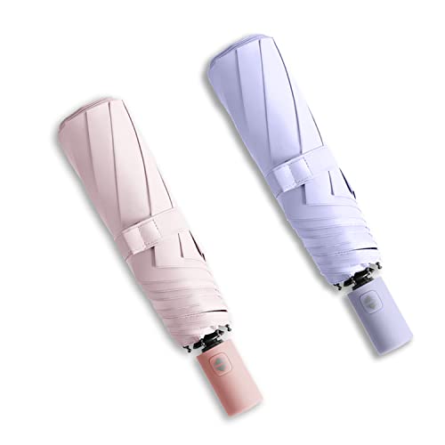 Small Compact Travel Umbrella with UV Protection for Sun & Rain