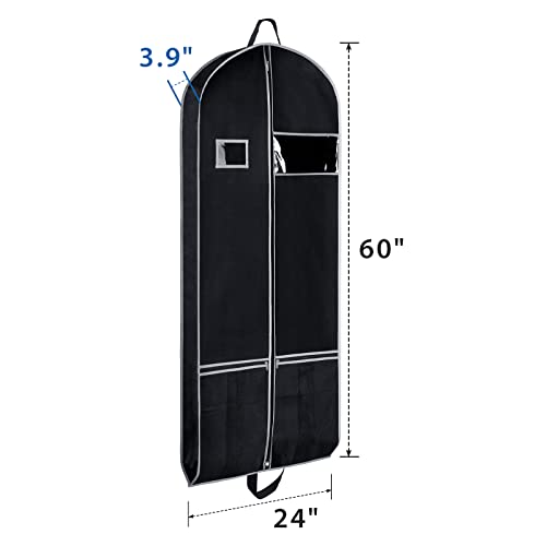 Long Garment Bags for Dresses Coat Bags for Travel & Storage 60 in