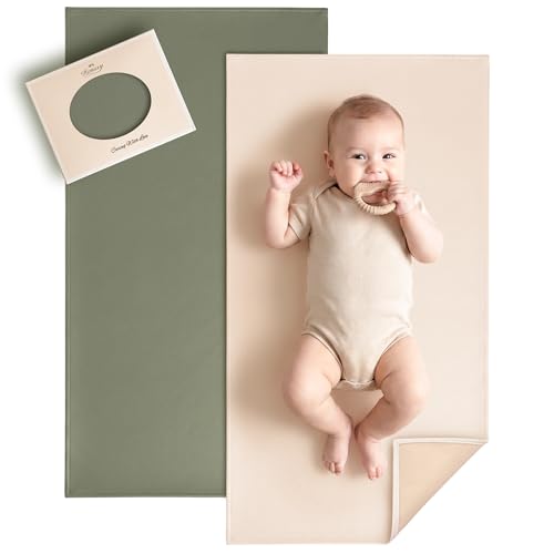 Faux Leather Waterproof Baby Changing Mat 2 Pack (2 Count)