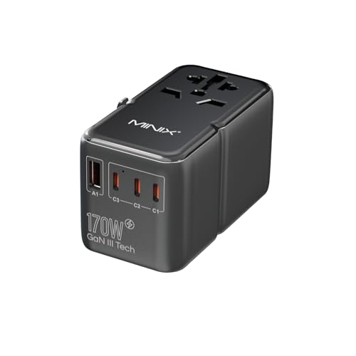 170W Universal Travel Adapter GaN III Travel Adapter Worldwide
