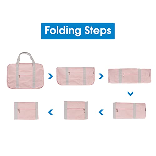 For United Airlines Foldable Carry on Bag 22x14x9 Travel Duffel Bag Packable luggage Duffle for Women and Men 40L