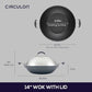 A1 Series Nonstick Induction Wok with Lid