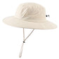 Foldable UPF 50+ Sun Hat for Men Women Wide Brim Beach Bucket Hat Summer Outdoor Fishing Hat UV Sun Protection Cap for Hiking Gardening Golf Light Khaki
