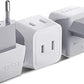 European Travel Plug Adapter (3 Count)