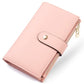 Womens Wallet RFID Blocking Leather Trifold Clutch Wallet Credit Card Holder Ladies Travel Wallet Purse with Passport