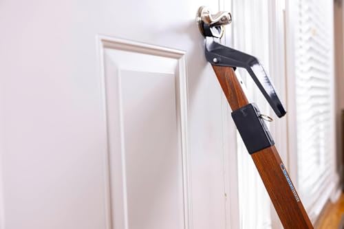 Super Heavy Metal Security Door Stoppers Bar Fully Adjustable Door Jammer Device for Home Defense Residential & Commercial Use