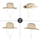 Sun Hats for Men Women Safari Hat Foldable Fishing Hat UPF 50+ Bucket Hat