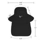 Sun Hats for Men Women Fishing Hat UPF 50+ Breathable Wide Brim Bucket Hats Summer UV Protection Safari Hat with Neck Flap Black