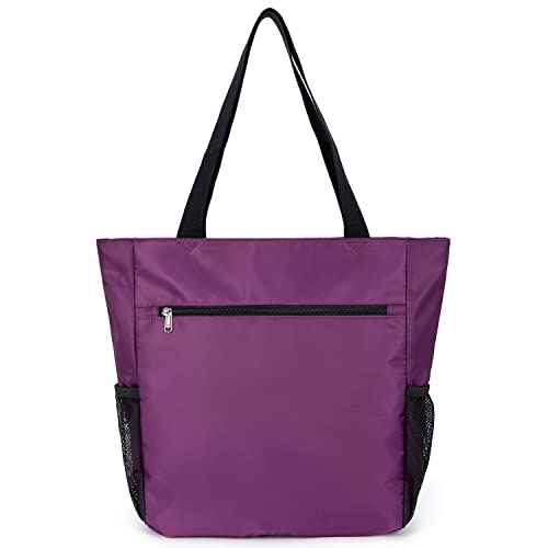 Large Capacity Foldable Tote Bag with Zipper