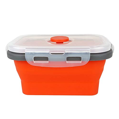 ECOmorning 3 Piece Silicone Food Storage Containers Collapsible Silicone Bowl with Airtight Silicone Lids