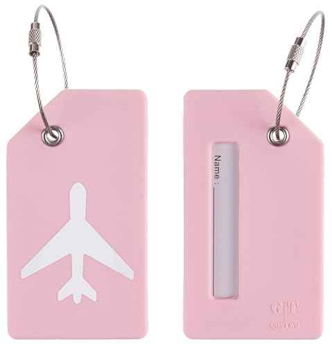8 Pack Initial Luggage Tags for Suitcases Airplane Travel Essentials (8 Count)