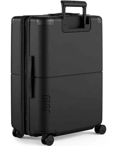 Checked Expandable Suitcase