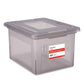 Plastic File Box with Snap Lid (2 Count)