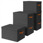 Storage Bins with Lids (6 Count)