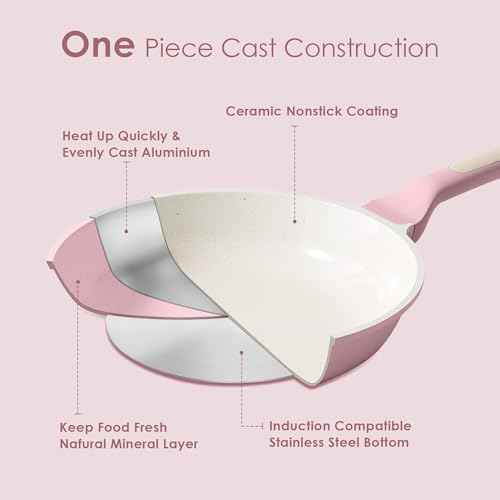 Nonstick Ceramic Cookware Set Large 13
