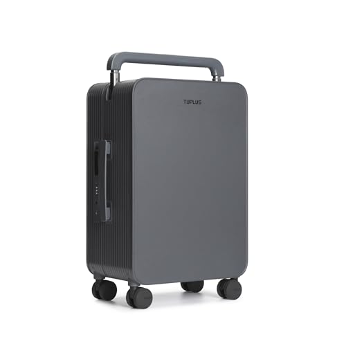 Balance 24" Wide Handle Suitcase Hardside Zipperless Luggage Grey