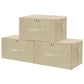 Fabric Storage Bins with Zipper Lids (3 Count)