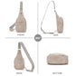 Small Sling Bag for Women Leather Crossbody Fanny Packs Chest Bag for Women
