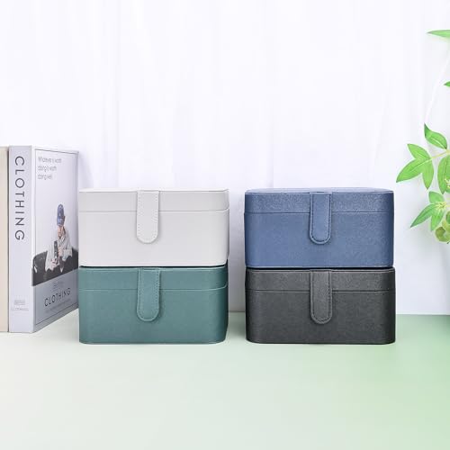 2 Layer Large Jewelry Travel Case with 4 Jewelry Pouches