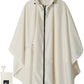 Adult Rain Poncho Waterproof Hooded Zipper Raincoat with Pockets