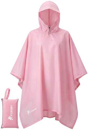 Hooded Rain Poncho for Adults
