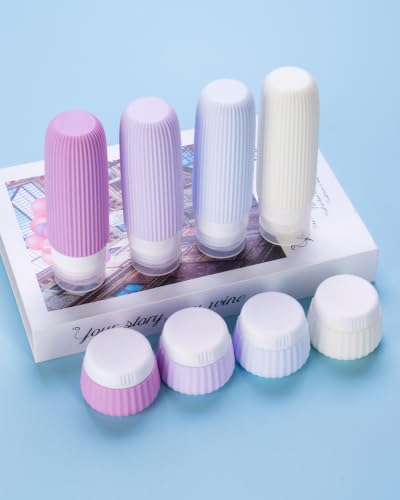 Travel Bottles for Toiletries 8 Pack (8 Count)
