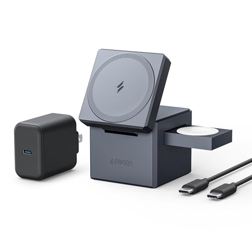 3-in-1 Cube MagSafe Compatible 15W Foldable Charging Station