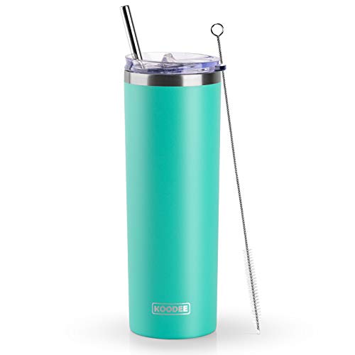 20 oz Stainless Steel Skinny Tumbler Double Wall Insulated Slim Water Tumbler Cup with Lids