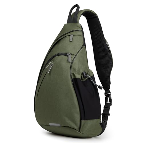 Sling Bag Men Backpack Unisex One Shoulder Bag Hiking Travel Backpack Crossbody with USB Port for Men Women Versatile Casual Daypack