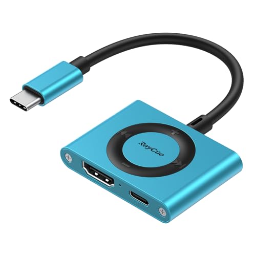 2-in-1 USB C Hub, USB C to HDMI Adapter with HDMI 4K@60Hz & 100W PD Charging - Adapter for Laptop, MacBook, IPad (USB-C), iPhone 15/16, Tablets, Switch