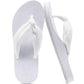 Flip Flops for Women Arch Support Summer Beach Sandals White Size 10