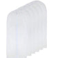 Garment Bag Clear for Long Dress 24'' x 60'' Zippered Garment Bags for Hanging Clothes White Breathable Full Zipper Dust Cover for Clothes Storage Closet Pack Of 6 (6 Count)