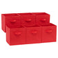 Collapsible Fabric Storage Bins with Handles (6 Count)