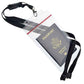 Bulk 20 Pack Heavy Duty Water and Tear Resistant Passport Holders with Lanyard