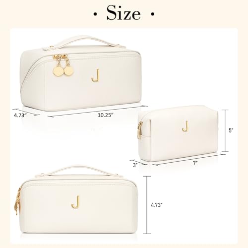 Initial Makeup Bag Personalized Gift for Women Teen Girls