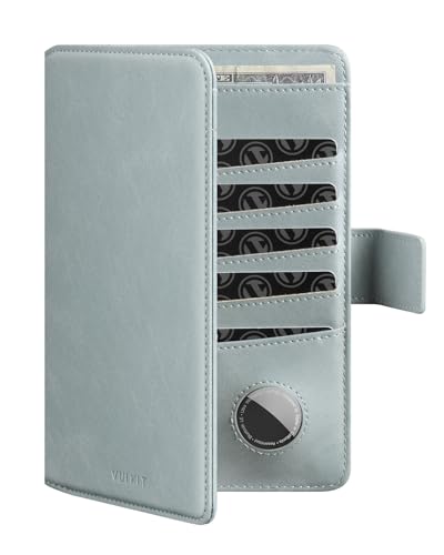 Passport Holder Compatible with Airtag Holder RFID Blocking Passport Wallet Travel Leather Passport for Women