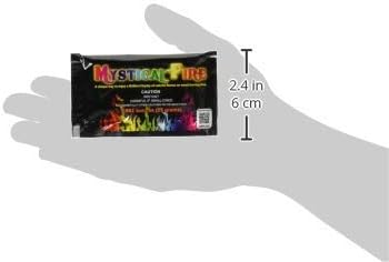 Mystical Fire Color Changing Packets Fire Pits Campfire Enchanted Multi-Color Magical Fun for Indoor Fireplace or Outdoor Use- Pulsating Flame Colorant- 0.882 Ounces 50pk