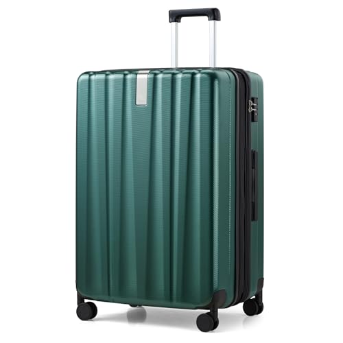 29 Inch Expandable Large Checked Luggage with 8 Spinner Wheels
